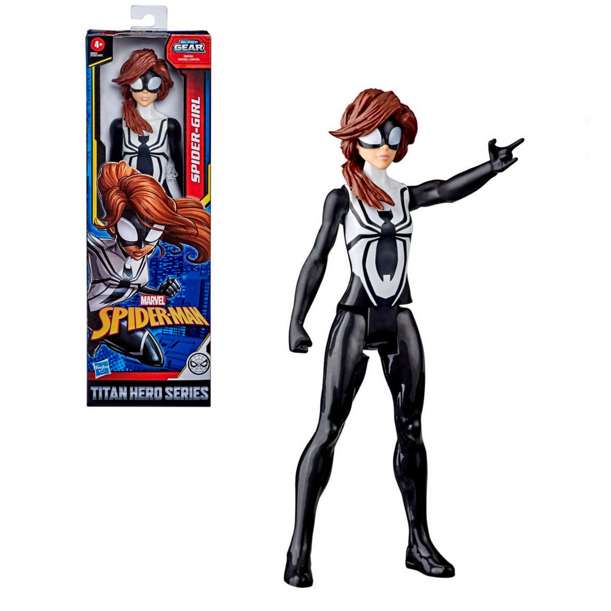 Spiderman Figura Titan Heroe Web Warriors Hasbro - Spider Girl